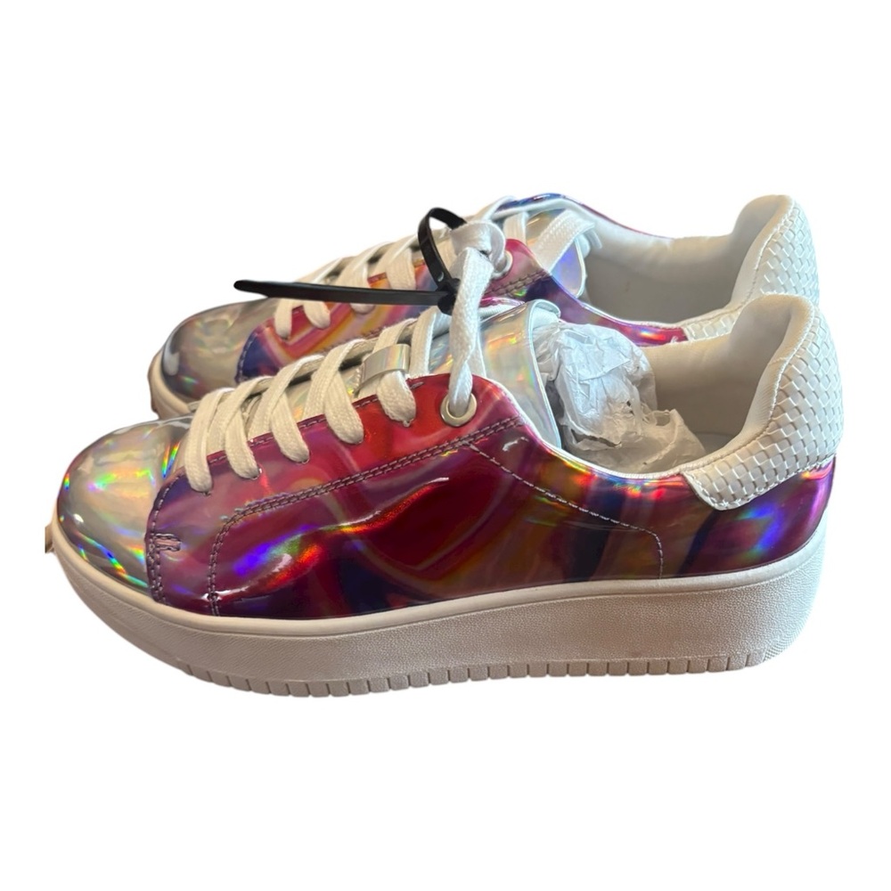 Steve Madden Holographic Kids Sneakers NWOT